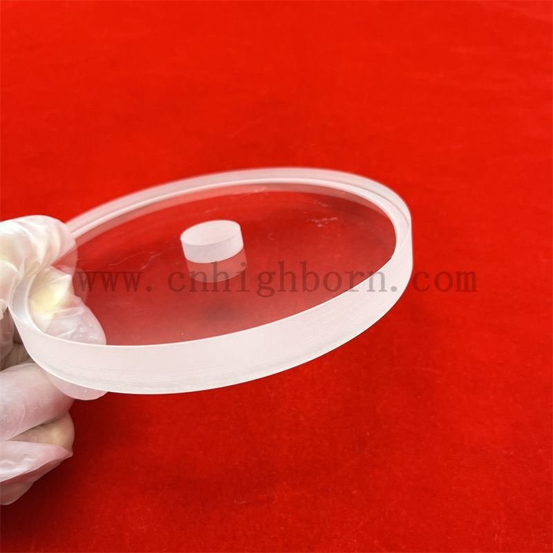 Przezroczysta okrągła płyta kwarcowa