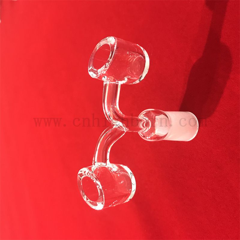 Dostosuj w kształcie podwójnego kwarcowego szklanego paznokcia bezproblemowo spawany 