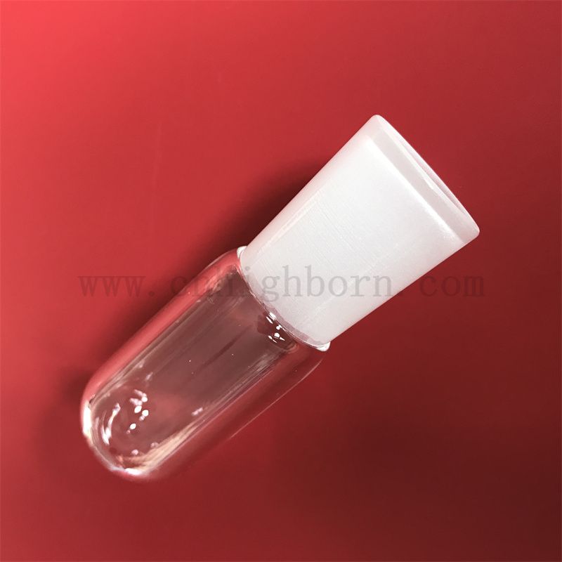 Przezroczystość odporności na ciepło, dostosowana kwarcowa krzemowa szklana rurka z okrągłym dnem i matowymi ustami