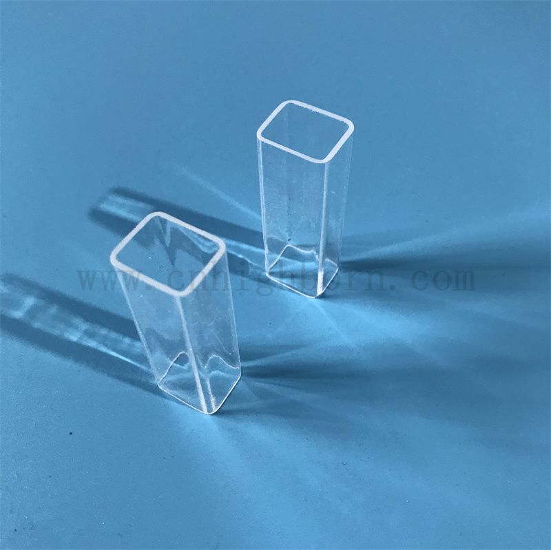 Hurtownia, odporna na wysoką temperaturę spersonalizowaną kwarcową szklaną rurkę kwadratową 