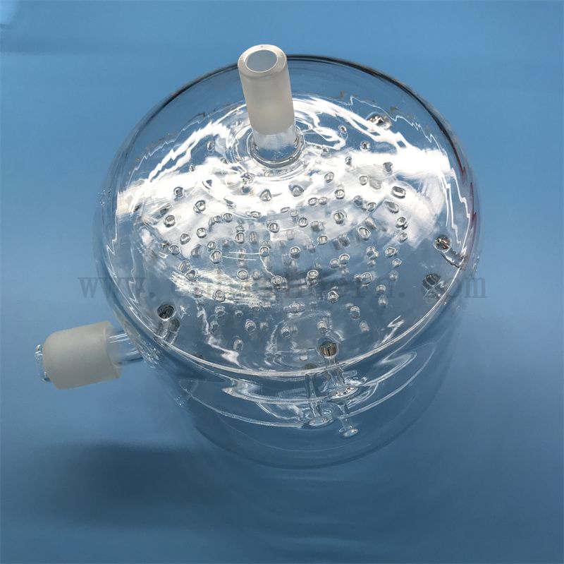 Dostosowywany, dostosowany odporność na ciepło przezroczysty kwarcowy reaktor szklany