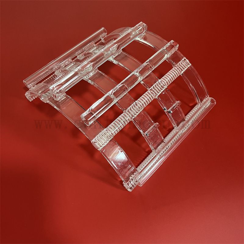 Fabryka dostarczająca energia słoneczna dostosowana przez przezroczystą stopioną krzemionkę kwarcową szklaną łódź opłatek