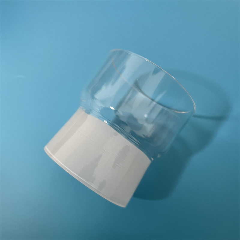 Dostosowana przezroczysta szklana rurka kwarcowa z matkowymi ustami