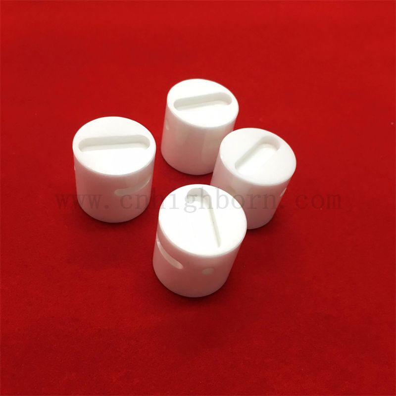 Precyzyjna obrabiana zro2 obrabia cyrkonia ceramiczna rowkowana pręt