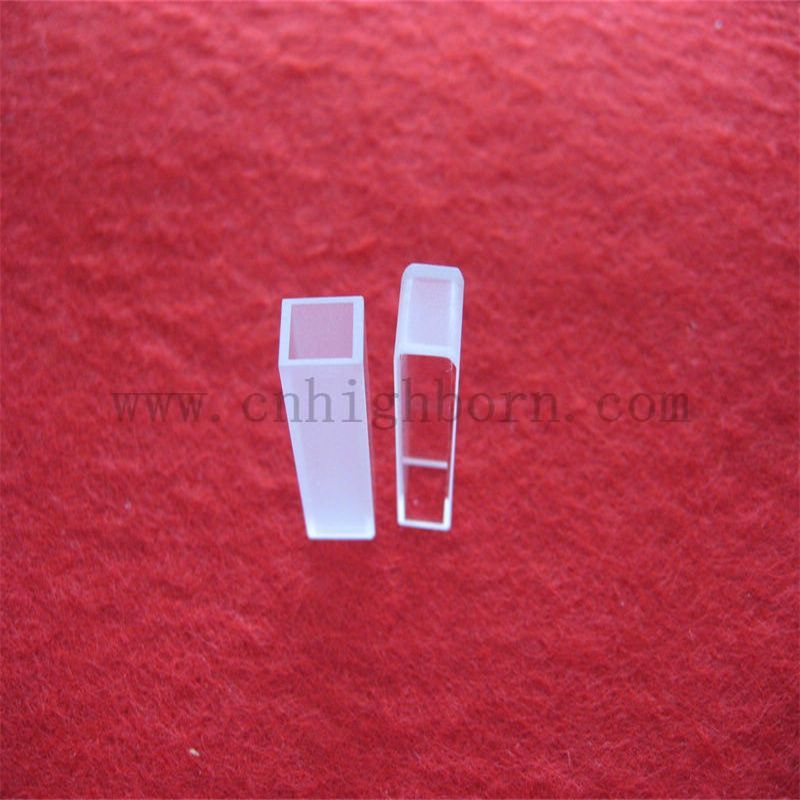 Laboratoryjna kwarc szklana kuwetka długość 10 mm kwarcowe komórki fluorescencyjne