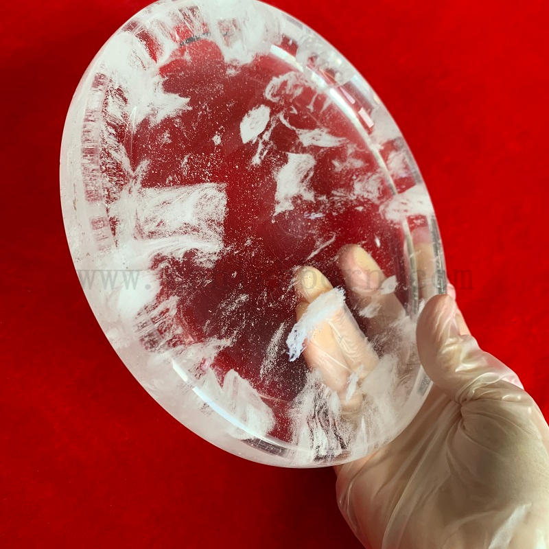 Okrągłe kwarc grillowy kryształowy szklany szklany płyta kwarcowa