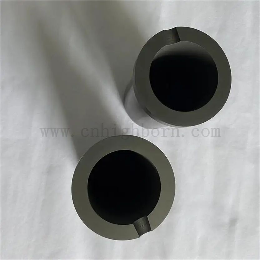 Odporne na temperaturę krzemowe węglika ceramiczne grafit grafit z rękawem kwarcowym do pieca indukcyjnego