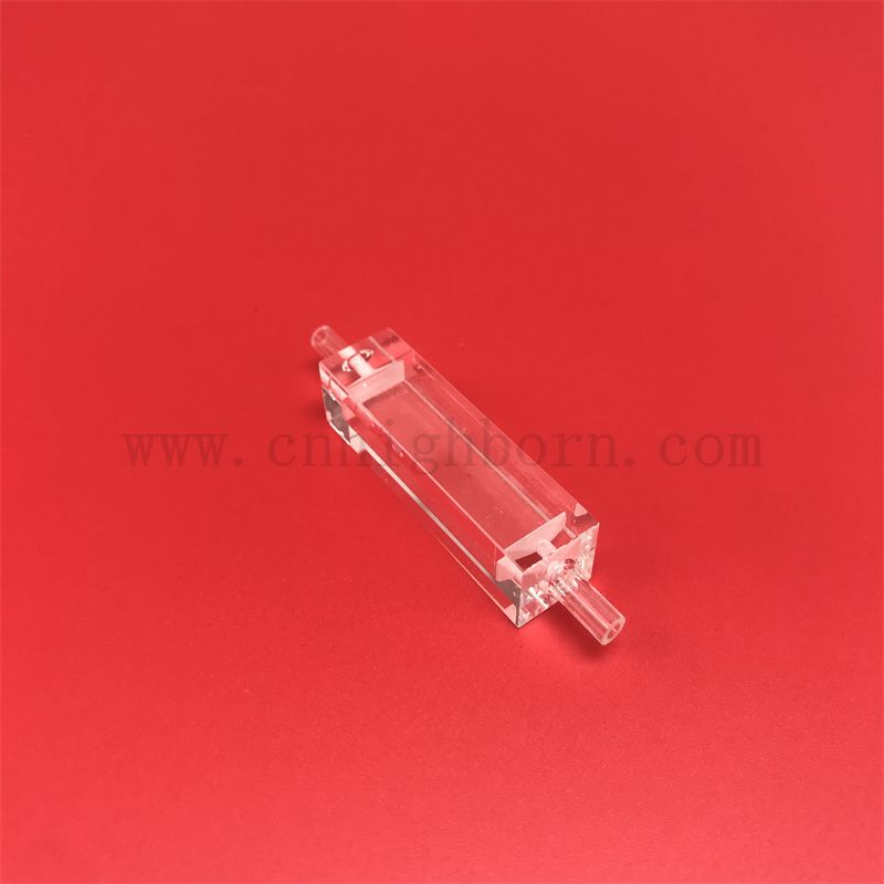  Laboratoryjne szklane kwarcowe kwarcowe kuwetę