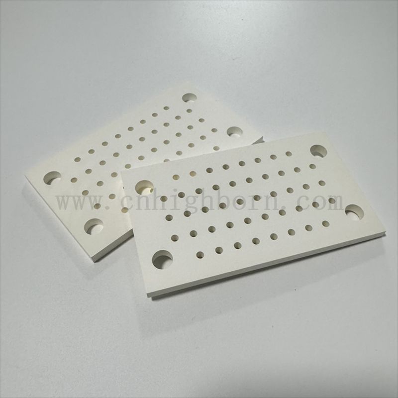 Stabilność termiczna przewodnictwo termiczne sześcienne białe azotek azotkowy płytka BN z otworem