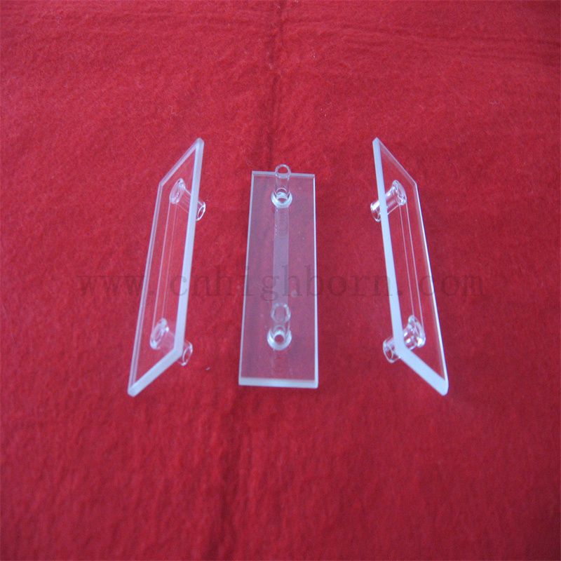 Dostosowywana kształt odporna na ciepło Kwarcowe kuwetę z krótkim złączem rurki