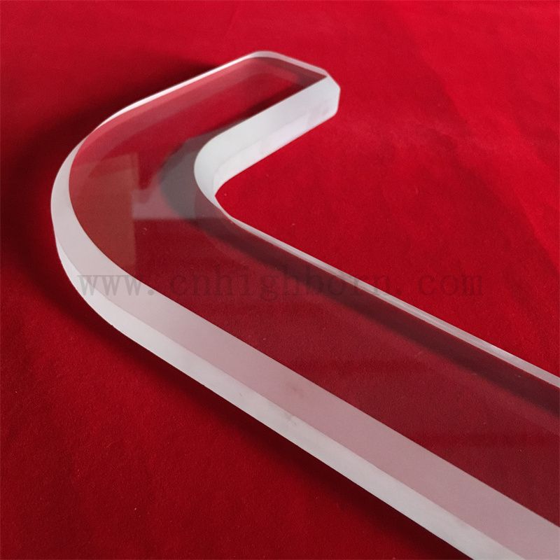 Dostosowany specjalny kształt kroku przezroczystą szklaną płytkę kwarcową