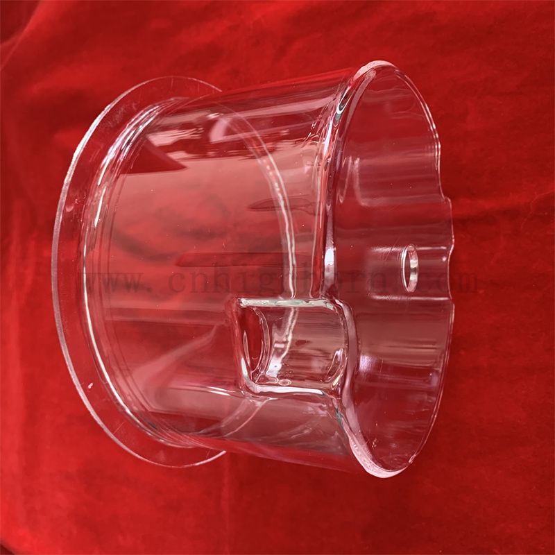 Odporność na ciepło spersonalizowany kwarcowy kwarc pojemnik na reakcję