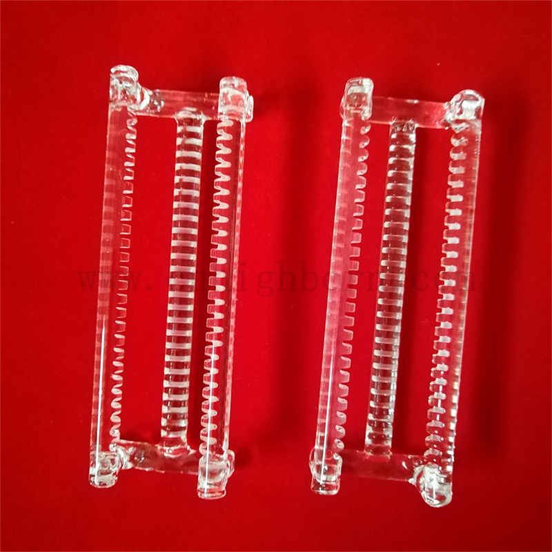 Instrument kwarcowy przezroczysty kwarcowy szklany łódź rozproszona kwarcowa opłatek do pieca