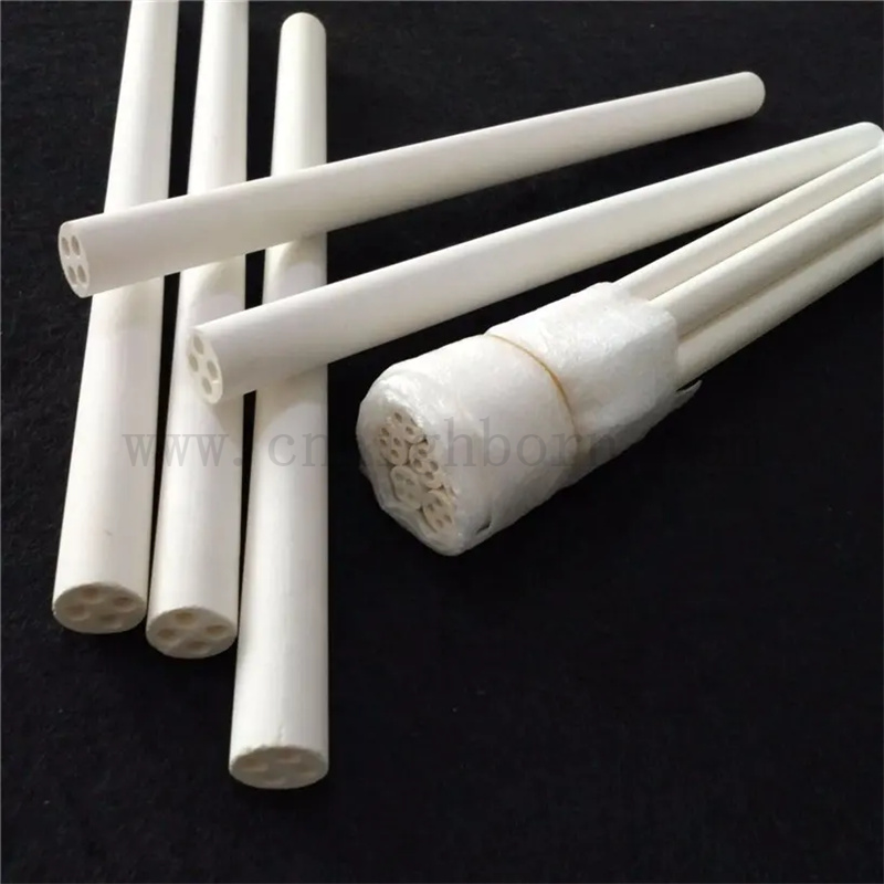 Ceramiczna rura magnezowa o wysokiej czystości MGO Ceramiczna rura izolacyjna