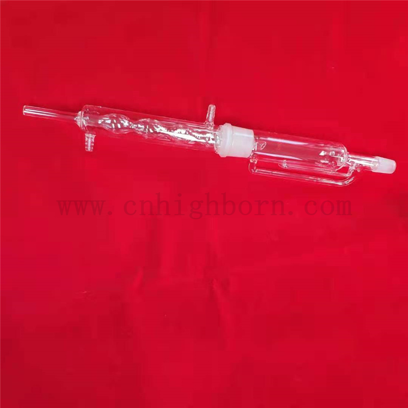 Przezroczyste wysokie szklane szkło 3.3 Użycie laboratorium ekstraktora Soxhleta