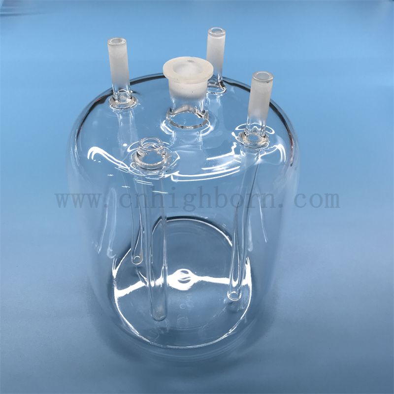 Przezroczysty reaktor kwarcowy w wysokiej temperaturze