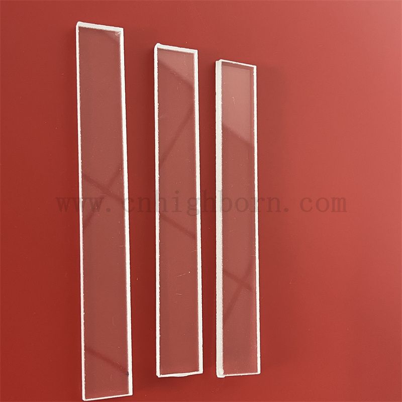 Chemia odporność na korozję prostokąta przezroczysty kwarcowy arkusz szklany