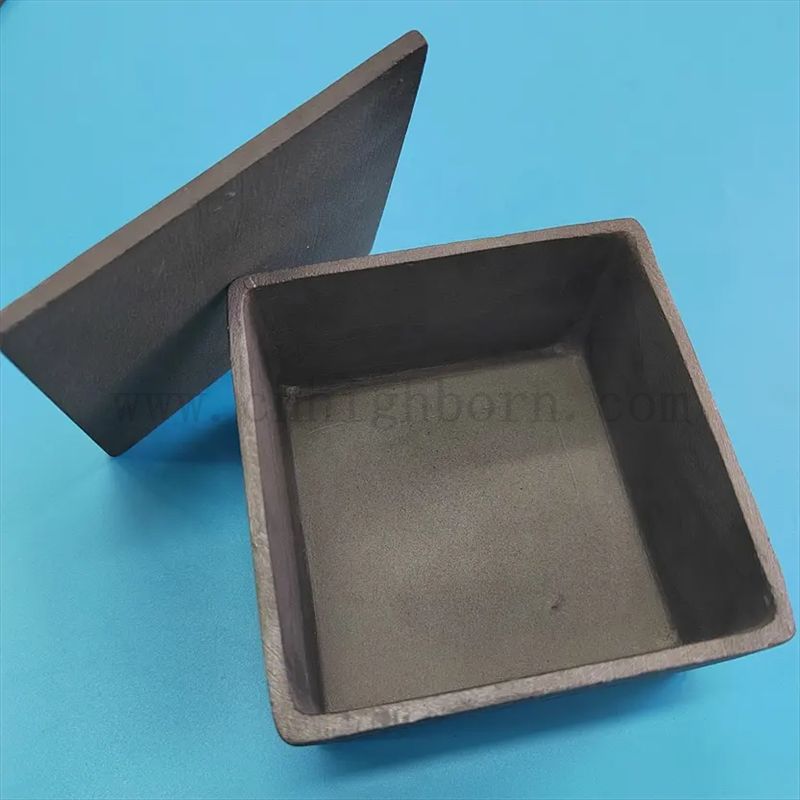 Wysoki temperatura krzemowa kwadratowa węglika kwadratowa ssicowa część ceramiczna z pokrywką