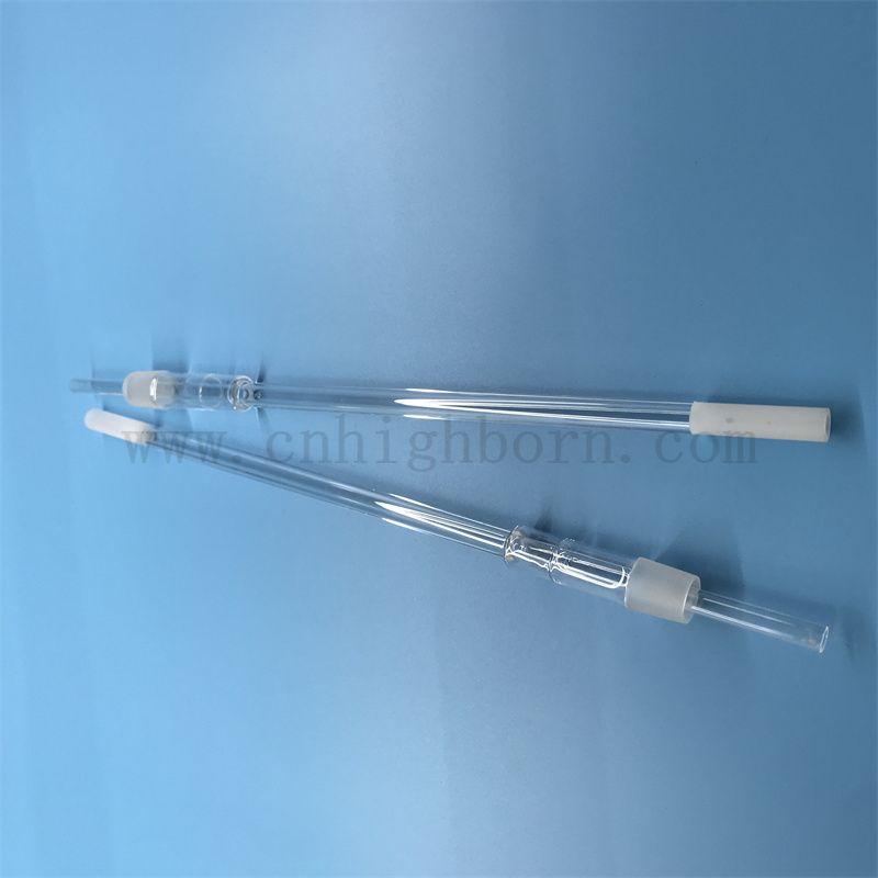 Dostosowany kształt przezroczystą odporność na ciepło Spited Shelica Glass Kwarc Rurka