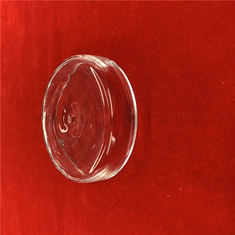 Laboratorium Użyj odporności na ciepło przezroczyste okrągłe kwarcowe szklane danie Petriego