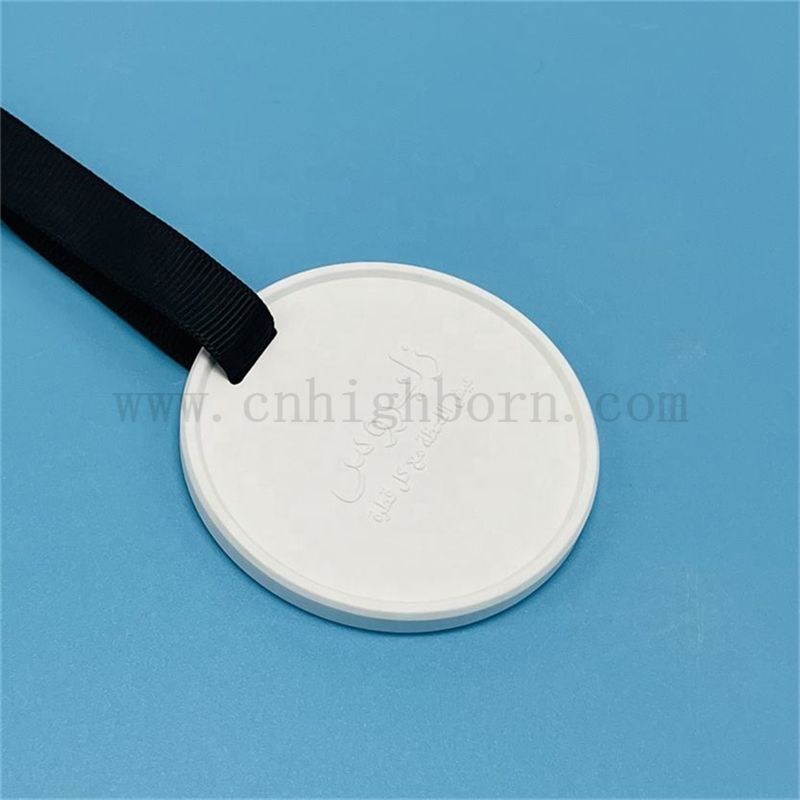 Niestandardowe wytłoczone logo dyfuzor wiszący zapachowy kamień z wstążką