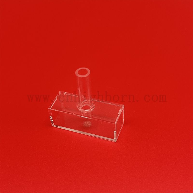 Laboratoryjne szklane kwarcowe kwarcowe kuwetę