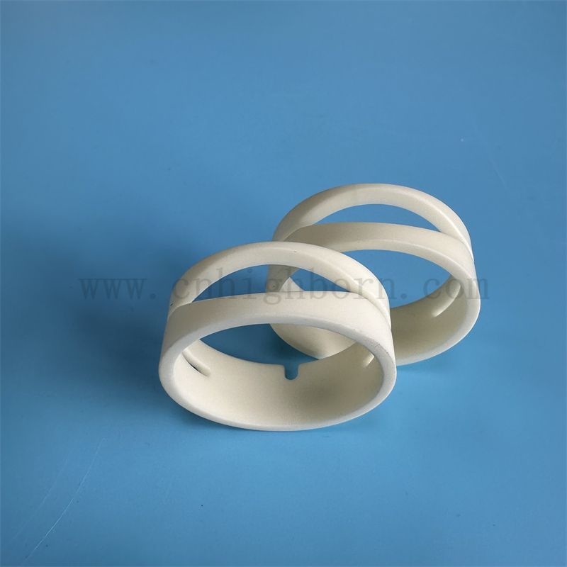 Dostosowane polerowane odporne na zużycie AL2O3 Spinning Machinery Accessories Alumina Tekstile Ceramic Guide