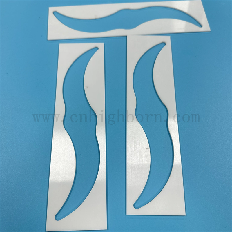 Dostosowywany wysoki precyzyjna odporność na zużycie ceramiczna zro2 Kawałka laserowa tnąca płyta cyrkonowa