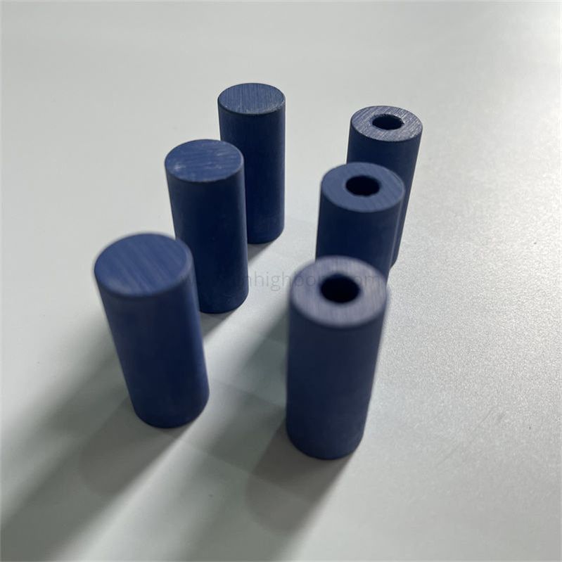 Rurka ceramiczna ZrO2 stabilizowana itrem z niebieskim tlenkiem cyrkonu
