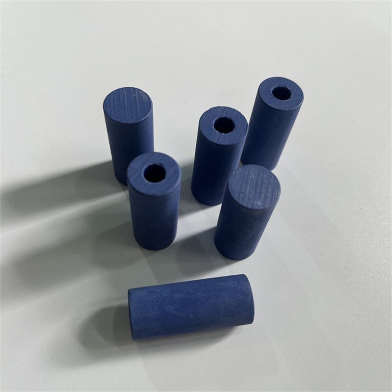 Rurka ceramiczna ZrO2 stabilizowana itrem z niebieskim tlenkiem cyrkonu