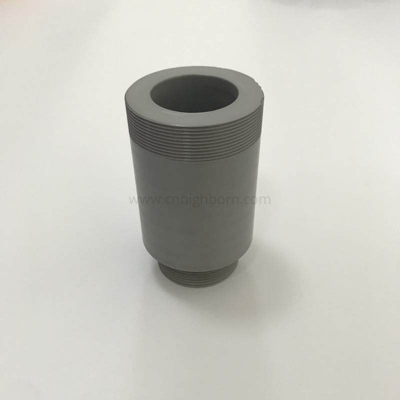 Rura z azotku krzemu GPS Si3n4 Ceramiczna rura gwintowana