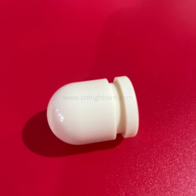 Ceramiczna głowica dociskowa z zaokrągloną łbem cyrkonowym. Kołek ustalający. Ceramiczna głowica dociskowa