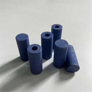 Rurka ceramiczna ZrO2 stabilizowana itrem z niebieskim tlenkiem cyrkonu
